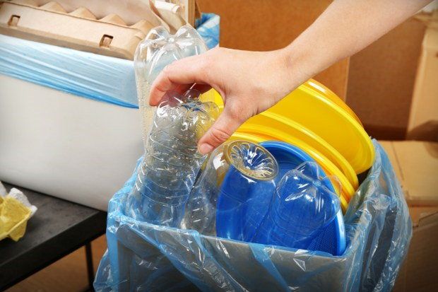 sorting waste