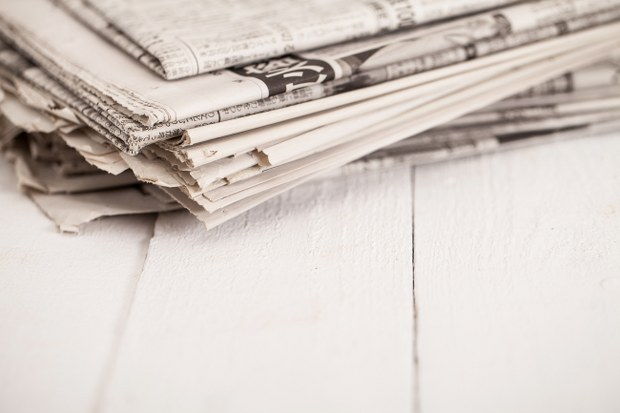reusing newspapers